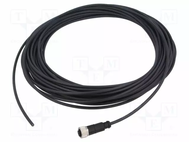 LIITIN: M12 - PISTOKE - NAARAS - PIN: 4 - SUORA - JOHDOT - M12 liittimet - C21320000000084 - 1