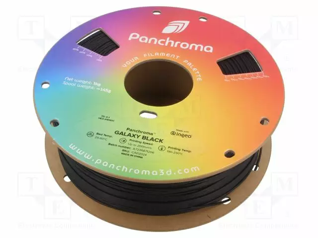 3D FILAMENTTI PLA - 1,75MM - GALAXY MUSTA - 190÷230°C - 1KG - PANCHROMA™ - 3D Filamentit - CA02024 - 1