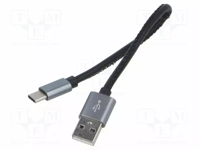 KAAPELI - HIGH SPEED,USB 2.0 - USB A PISTOKE,USB C PISTOKE - 0,22M - USB kaapelit ja adapterit - CU0164 - 1