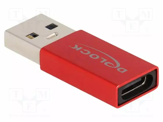 ADAPTERI - USB 2.0 - USB A PISTOKE,USB C RASIA - USB kaapelit ja adapterit - DELOCK-60044 - 1