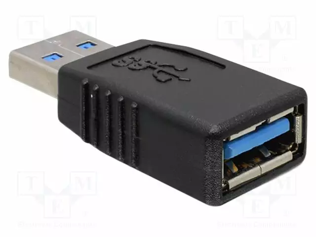 ADAPTERI - USB 2.0 - USB A RASIA,USB A PISTOKE - USB kaapelit ja adapterit - DELOCK-65174 - 1
