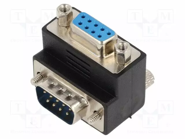 ADAPTERI - D-SUB 9PIN PISTORASIA,D-SUB 9PIN PISTOKE - MUSTA - HDMI, DVI, DisplayPort johdot - DELOCK-65264 - 1