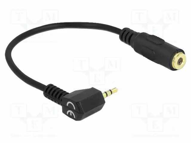 KAAPELI - 0,17M - MUSTA - LIITTIMEN VÄRI: MUSTA - Muut audio-videokaapelit - DELOCK-65674 - 1