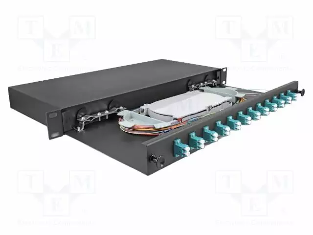 PATCH-VALOKUITUPANEELI - LC DUPLEX - DUPLEX,RACK - MUSTA - RACK 19" - Tietokonetarvikkeet - muut - DELOCK-67004 - 1