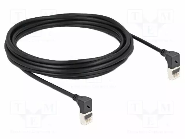 PATCH KAAPELI - S/FTP - CAT 6A - RJ45 YLÄKULMALIITIN,MOLEMMIN PUOLIN - RJ45 Ethernet kaapelit - DELOCK-80284 - 1