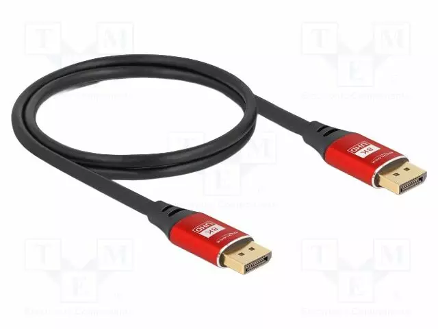KAAPELI - DISPLAYPORT-PISTOKE,MOLEMMIN PUOLIN - DISPLAYPORT 1.4 - HDMI, DVI, DisplayPort johdot - DELOCK-80604 - 1
