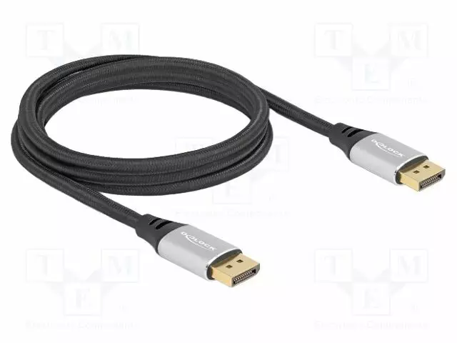KAAPELI - DISPLAYPORT-PISTOKE,MOLEMMIN PUOLIN - DISPLAYPORT 2.1 - HDMI, DVI, DisplayPort johdot - DELOCK-80634 - 1