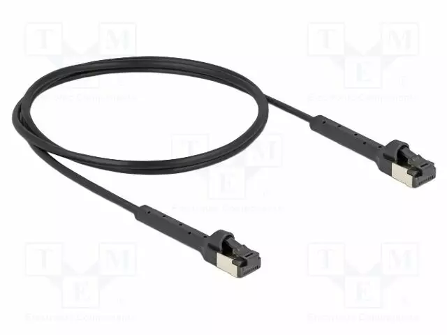 PATCH KAAPELI - U/FTP - CAT 6A - RJ45-PISTOKE,MOLEMMIN PUOLIN - 1M - LSZH - RJ45 Ethernet kaapelit - DELOCK-80934 - 1