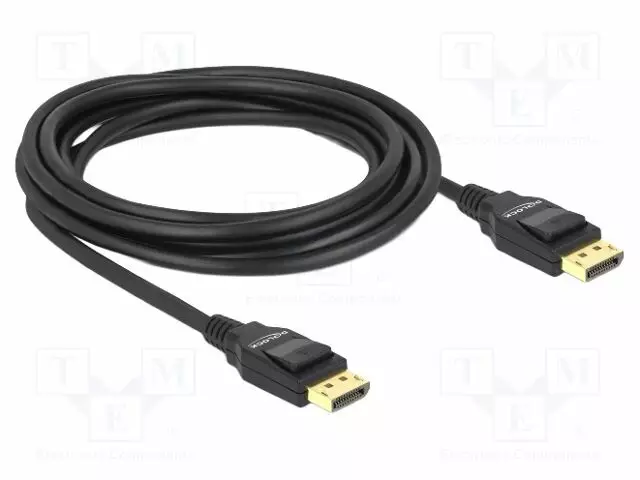 KAAPELI - DISPLAYPORT-PISTOKE,MOLEMMIN PUOLIN - DISPLAYPORT 1.2 - HDMI, DVI, DisplayPort johdot - DELOCK-82424 - 1