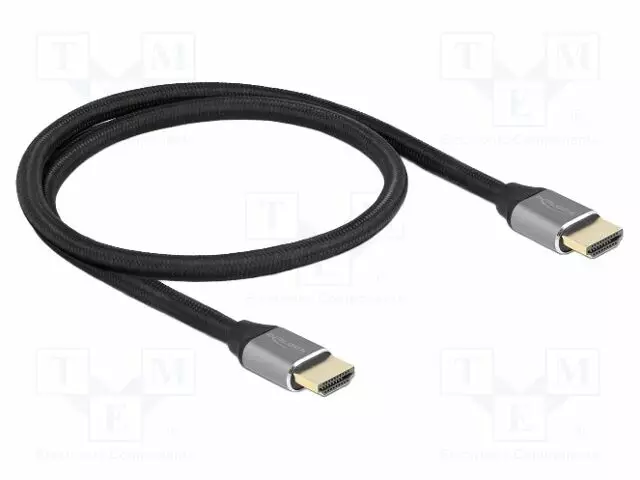 KAAPELI - HDMI-PISTOKE,MOLEMMIN PUOLIN - TEKSTIILI - PIT: 0,5M - HDMI, DVI, DisplayPort johdot - DELOCK-83994 - 1