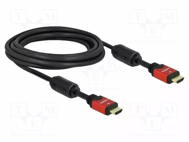 KAAPELI - HDMI-PISTOKE,MOLEMMIN PUOLIN - 4K,HEC,UHD 2160P - PIT: 3M - HDMI, DVI, DisplayPort johdot - DELOCK-84334 - 1