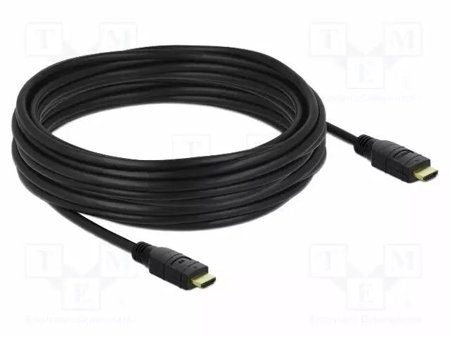 KAAPELI - HDMI-PISTOKE,MOLEMMIN PUOLIN - PIT: MUSTA - 26AWG - HDMI, DVI, DisplayPort johdot - DELOCK-85284 - 1
