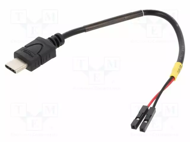 KAAPELI - USB C PISTOKE,1PIN KOUKKULIITIN X2 - 0,1M - MUSTA - 22AWG - USB kaapelit ja adapterit - DELOCK-85394 - 1