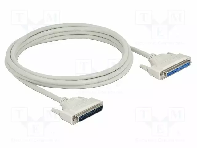 KAAPELI - D-SUB 37PIN PISTORASIA,D-SUB 37PIN PISTOKE - PIT: 3M - Tietokonekaapelit ja -adapterit - DELOCK-86884 - 1
