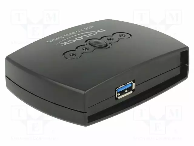 SWITCH - MUSTA - MUOVI - TULO: USB B PISTORASIA X4 - PORTTIEN LUKU: 5 - USB kaapelit ja adapterit - DELOCK-87724 - 1