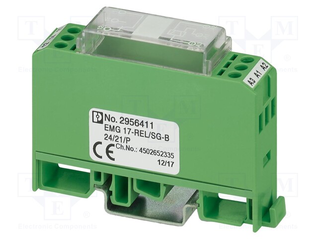 RELE: LIITÄNTÄ - SPDT - UKELAN: 24VDC - 6A - 6A/250VAC - 6A/250VDC - Elektromagneettiset relesarjat - EMG17-RELSG-B24 - 1