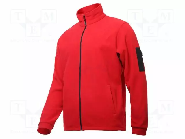 FLEECE SWEATSHIRT - SIZE: XL - PUNAINEN - 290G/M2 - Työ- ja suojavaatteet - LAHTI-L4012104 - 1