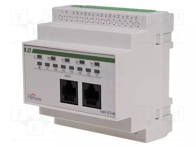 CAN - DIN-KISKOLLE - 230VAC - IP20 - F&HOME - 0÷45°C - RJ45 - KANAVAT: 7 - Rakennusautomatiikka - MH-V7-PLUS-4 - 1