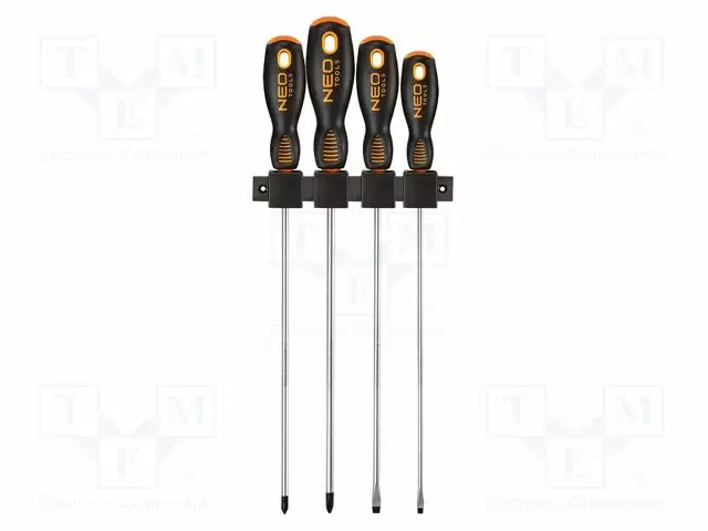 RUUVIMEISSELI: YLEIS-SARJA - PHILLIPS,LITTEÄ - 4KPL - 250MM - Ruuvimeisselit ja sarjat - NEO-04-214 - 1