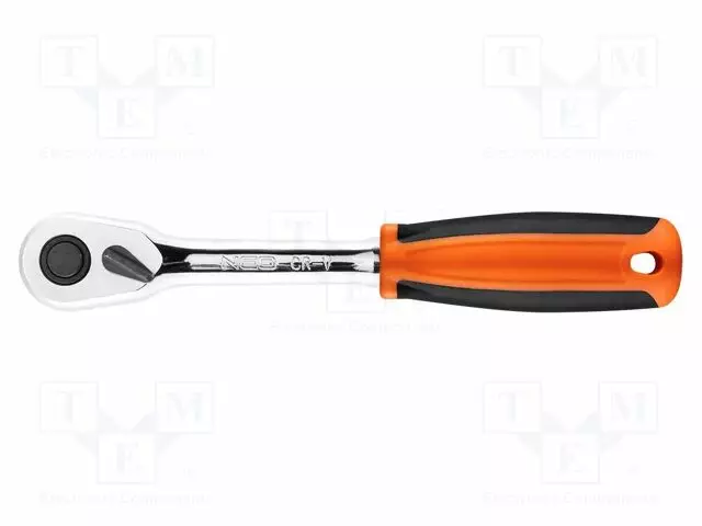WRENCH: RATTLE - 3/8" - STRAIGHT,WITH SWITCH - 200MM - TEETH: 45 - Hylsyavaimet - NEO-08-524 - 1