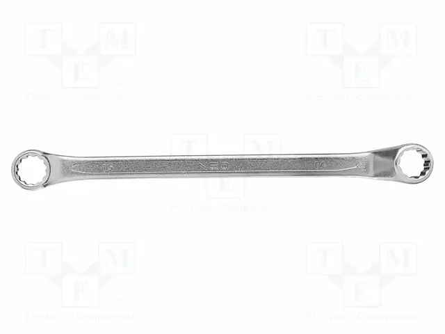WRENCH: RING - DOUBLE-SIDED,BENT - 14MM,15MM - Vääntötyökalut ja kiintolenkit - NEO-09-914 - 1
