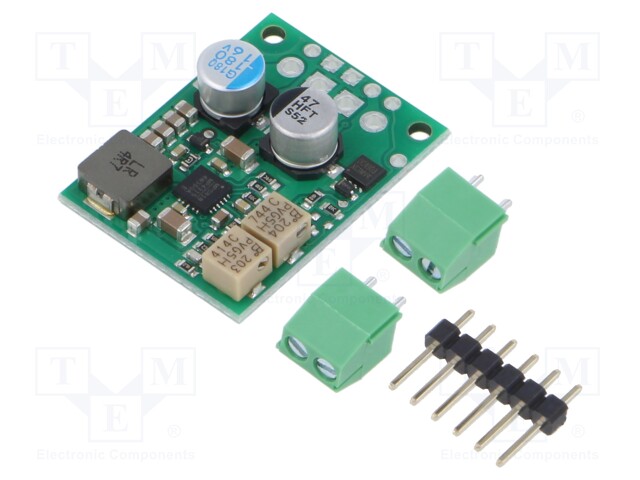 STEP DOWN MUUNNIN - LÄHTÖJÄNNITE 4,2÷15V - TULOJÄNNITE 4,2÷45V - 3,3A - 80÷95% - Virransyöttömuuntimet - POLOLU-4854 - 1