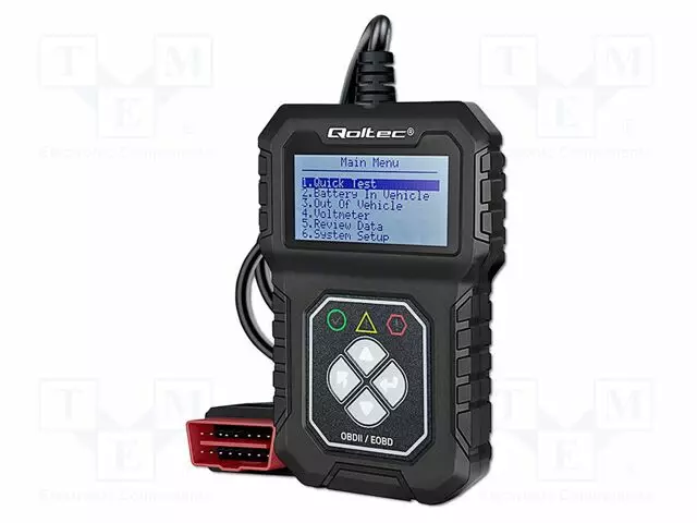 MITTARI: OBD DIAGNOSTIIKKA - LCD 2,4" - KÄYTTÖOHJEET - OBD - 8÷25VDC - Sähköverkostojen testerit ja mittarit - QOLTEC-50684 - 1