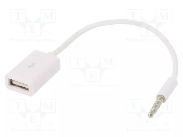 ADAPTERI - JACK 3,5MM 4PIN PISTOKE,USB A RASIA - NIKKELÖITY - USB kaapelit ja adapterit - AK-AD-24 - 1