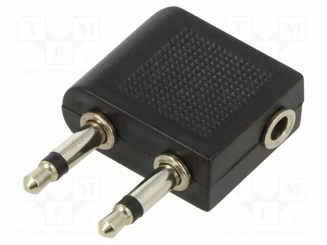 ADAPTERI - LIITTIMEN VÄRI: MUSTA - KOT.MAT: ABS - Muut audio-videokaapelit - GOOBAY-61004 - 1