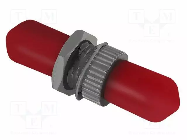 ADAPTERI - ST/UPC,MOLEMMIN PUOLIN - PUNAINEN,HARMAA - Patchcordit ja valokuitu-pigtailit - QOLTEC-54144 - 1