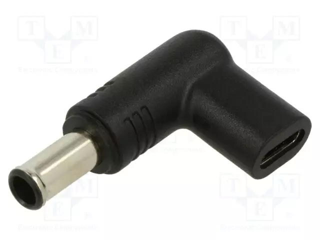 ADAPTERI - USB C RASIA,DC 6,5/4,4 LIITIN - LIITTIMEN VÄRI: MUSTA - DC virtakaapelit - AK-ND-C14 - 1