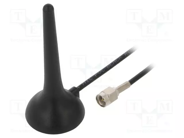 ANTENNI - 3G,GSM - 0,3DBI,1,7DBI - MAGNEETTI - L: 71,5MM - RG174/LL100 - GSM antennit - 2J3704M250RG174 - 1