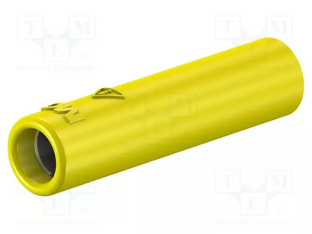 LABORATORIOBANAANILIITIN 4MM - PISTORASIA - 32A - KELTAINEN - 25MM - Banaanijatkoliittimet - B4-E-IM4-I-24 - 1