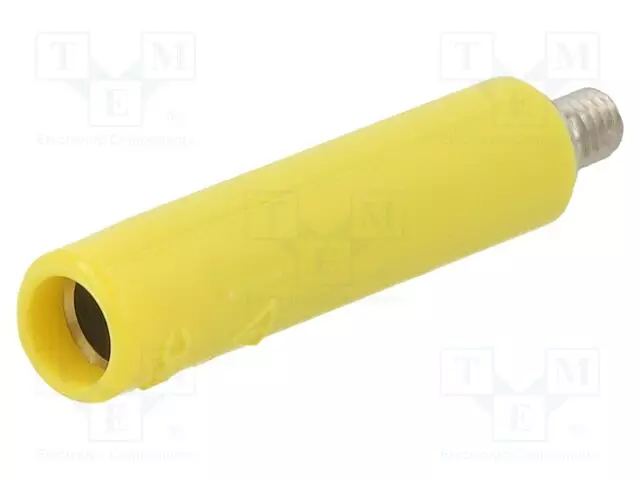 LABORATORIOBANAANILIITIN 4MM - PISTORASIA - 32A - KELTAINEN - Banaanijatkoliittimet - B4-E-M3-I-24 - 1