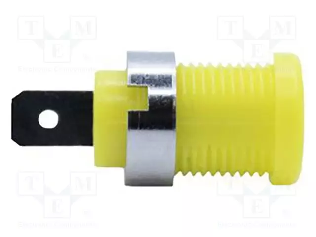 LABORATORIOBANAANILIITIN 4MM - PISTORASIA - 1KV - 35A - KELTAINEN - Banaanijatkoliittimet - BU-31610-4 - 1