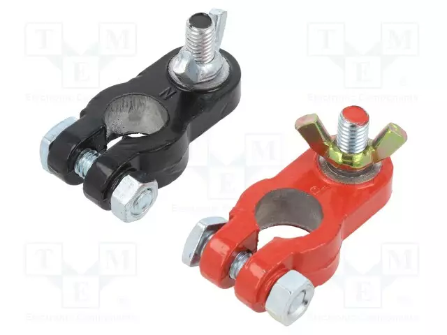 BATTERY CLAMPS - FRENCH - RECHARGEABLE BATTERY 12V - Paristopitimet, liittimet ja tarvikkeet - BP-GA004 - 1