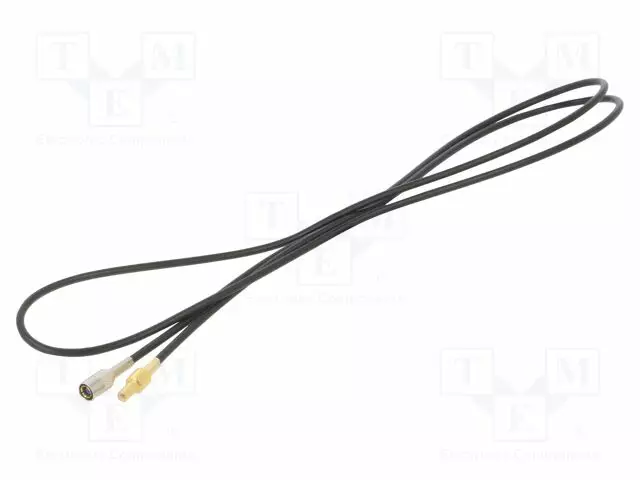 CABLE - SMB SOCKET,SMB PLUG - MUSTA - STRAIGHT - 1M - Antennijohdot - 15-7581094 - 1