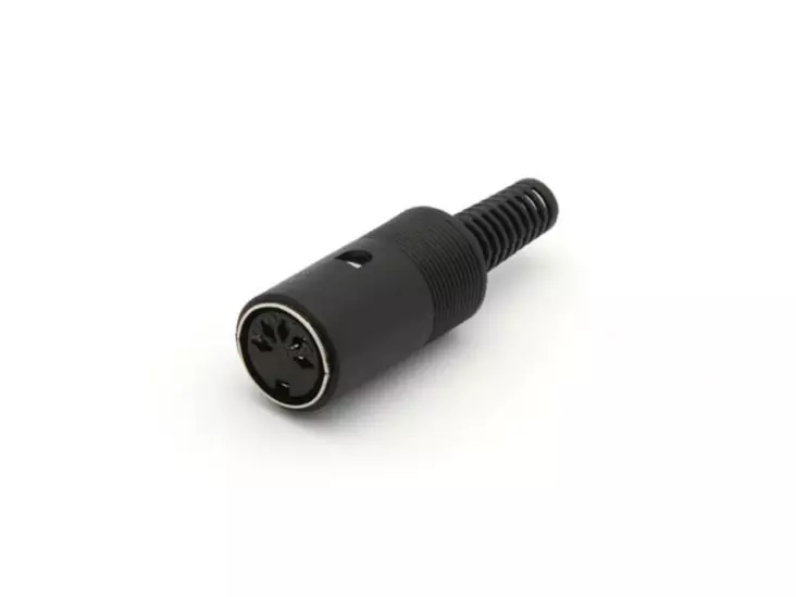 DIN JATKOLIITIN 5-NAP MUSTA - Plugit ja jakit - CA084 - 1