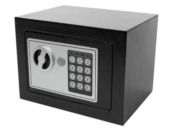 ELECTRONIC SAFE BOX - 17 x 23 x 17 cm - BLACK - Kassakaapit ja setelintunnistimet - BG90014 - 1