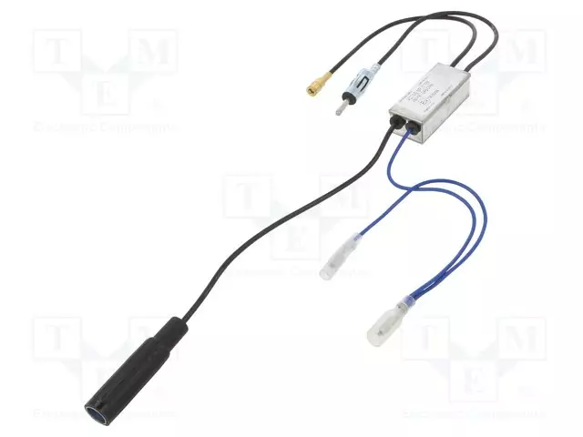 HAAROITIN - AM,DAB,FM - VAHVISTIMELLA - 0,36M - 12VDC - RG174 - Autoantennit - C006514 - 1