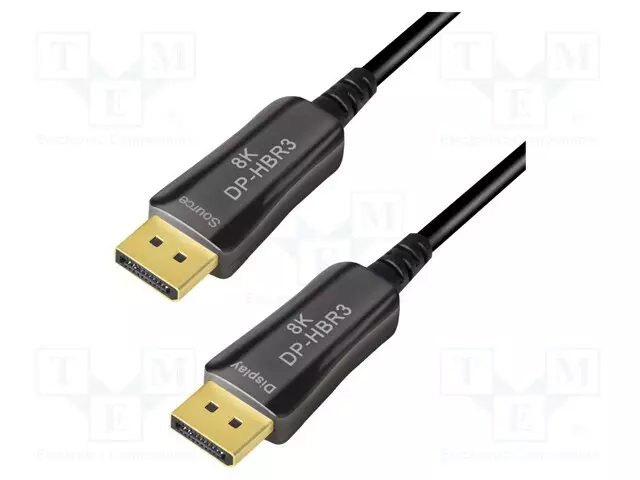 KAAPELI - DISPLAYPORT-PISTOKE,MOLEMMIN PUOLIN MUSTA - HDMI, DVI, DisplayPort johdot - CDF0104 - 1