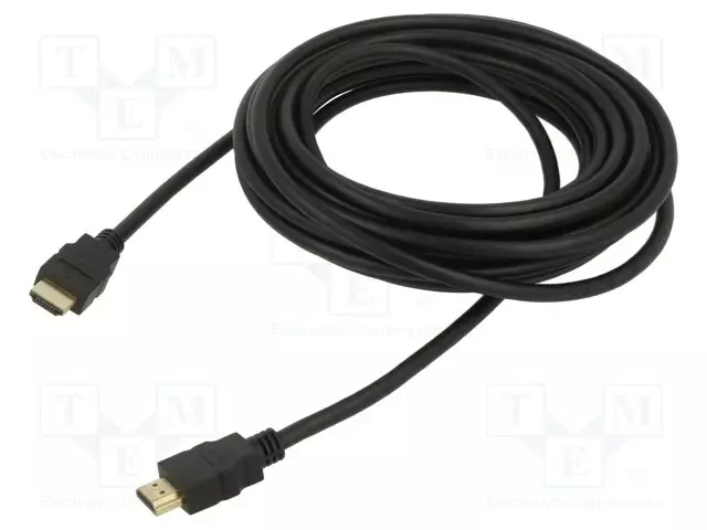 KAAPELI - HDMI-PISTOKE,MOLEMMIN PUOLIN - 4K,UHD 2160P - 7,5M - MUSTA - HDMI, DVI, DisplayPort johdot - ART-OEM-34 - 1