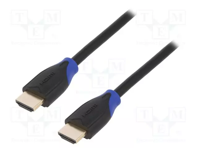 KAAPELI - HDMI-PISTOKE,MOLEMMIN PUOLIN - 5M - MUSTA - HDMI, DVI, DisplayPort johdot - CH0064 - 1