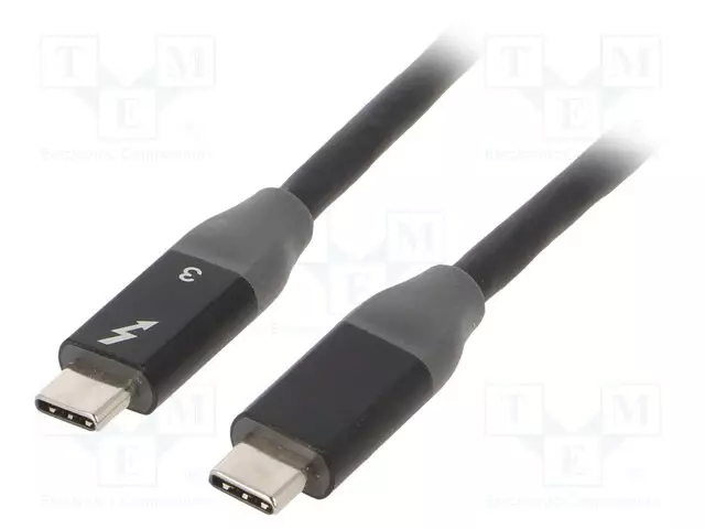 KAAPELI - USB 3.1 - USB C PISTOKE,MOLEMMIN PUOLIN - NIKKELÖITY - USB kaapelit ja adapterit - AK-USB-34 - 1