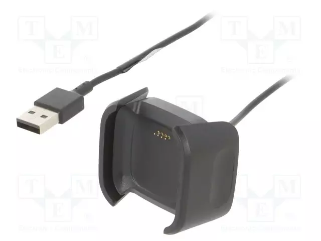 KAAPELI: ÄLYKELLON LATAAMISEEN - FITBIT - 1M - 1A - MUSTA - USB kaapelit ja adapterit - AK-SW-24 - 1