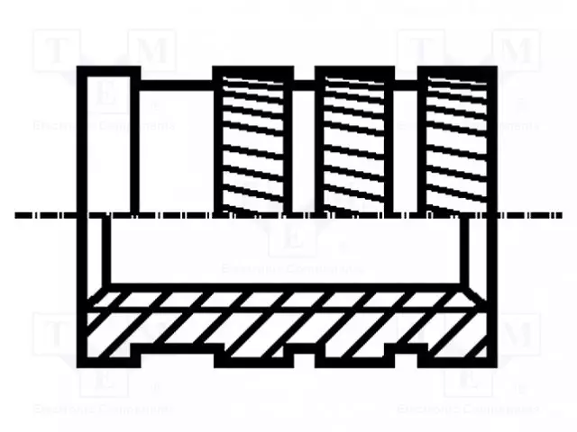 KIERREINSERTTI - MESSINKI - ILMAN PINNOITETTA - M3 - BN 1054 - MUOVIIN - Kierreinsertit - B3BN1054 - 1