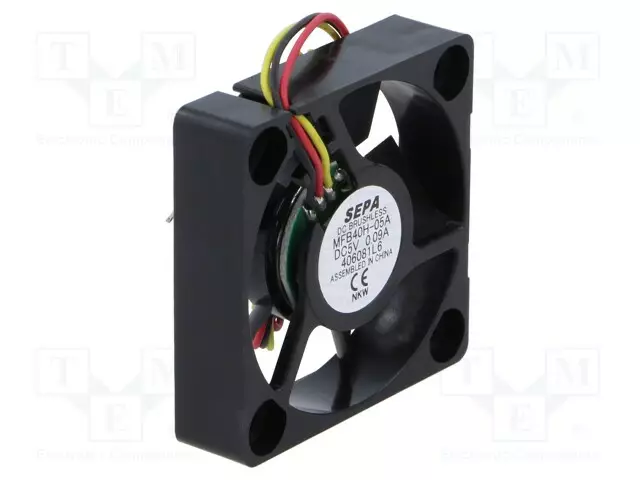 LAITETUULETIN - DC - 5VDC - 40X40X10MM - 11M3/H - 25DBA - KUULA - DC 5V tuulettimet - MFB40H05A-004 - 1