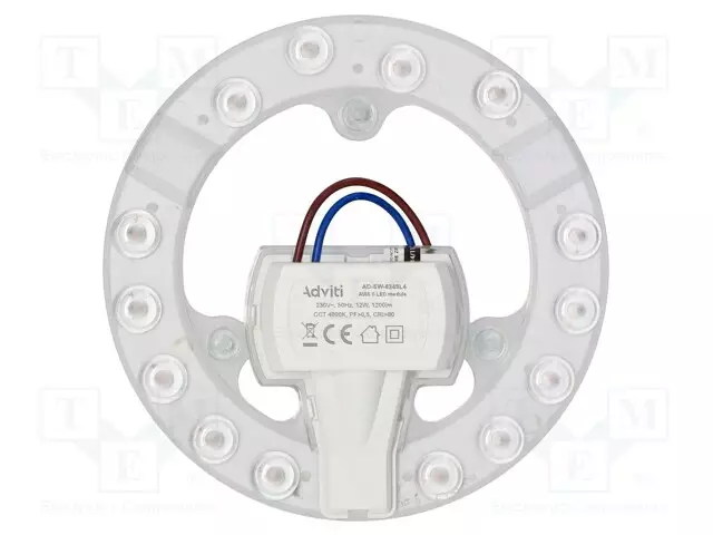 LAMPUN: LED VALOPANEELI - 4000K - 137MM - 12W - 1200LM - CRIMÍN: 80 - Lampunkannat ja adapterit led tuotteisin - AD-SW-6249L4 - 1