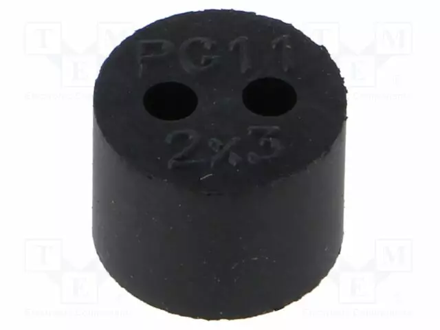 LÄPIVIENTIKAPPALEEN PANOS - 3MM - M16 - IP68 - NBR-RAAKAKUMI - AUKK.LKM: 2 - Läpivientikappaleiden tiivisteet - HELU-905774 - 1