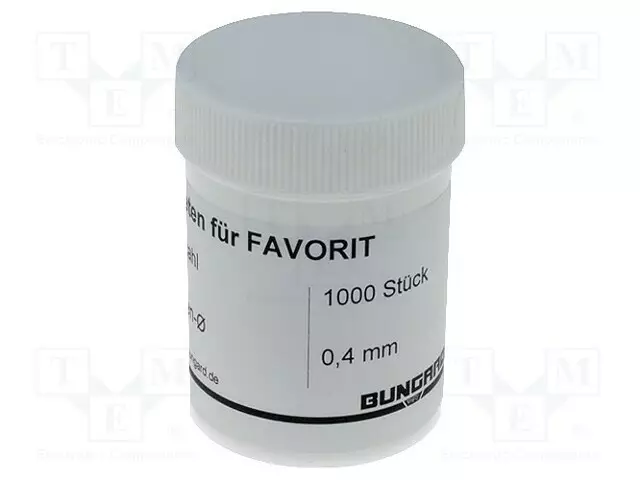 LÄPIVIENTI: PCB-LEVYILLE - 0,4MM - 1000KPL - Piirilevyjen valmistus - BUN-RIVETES-04 - 1